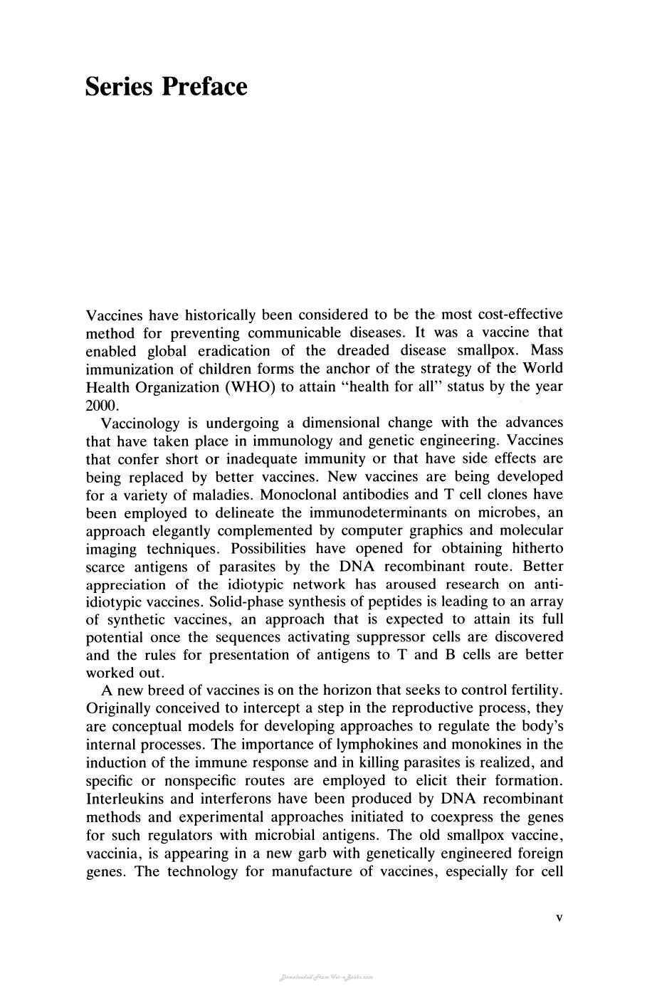 Progress In Vaccinology Volume 4 Veterinary Vaccines
