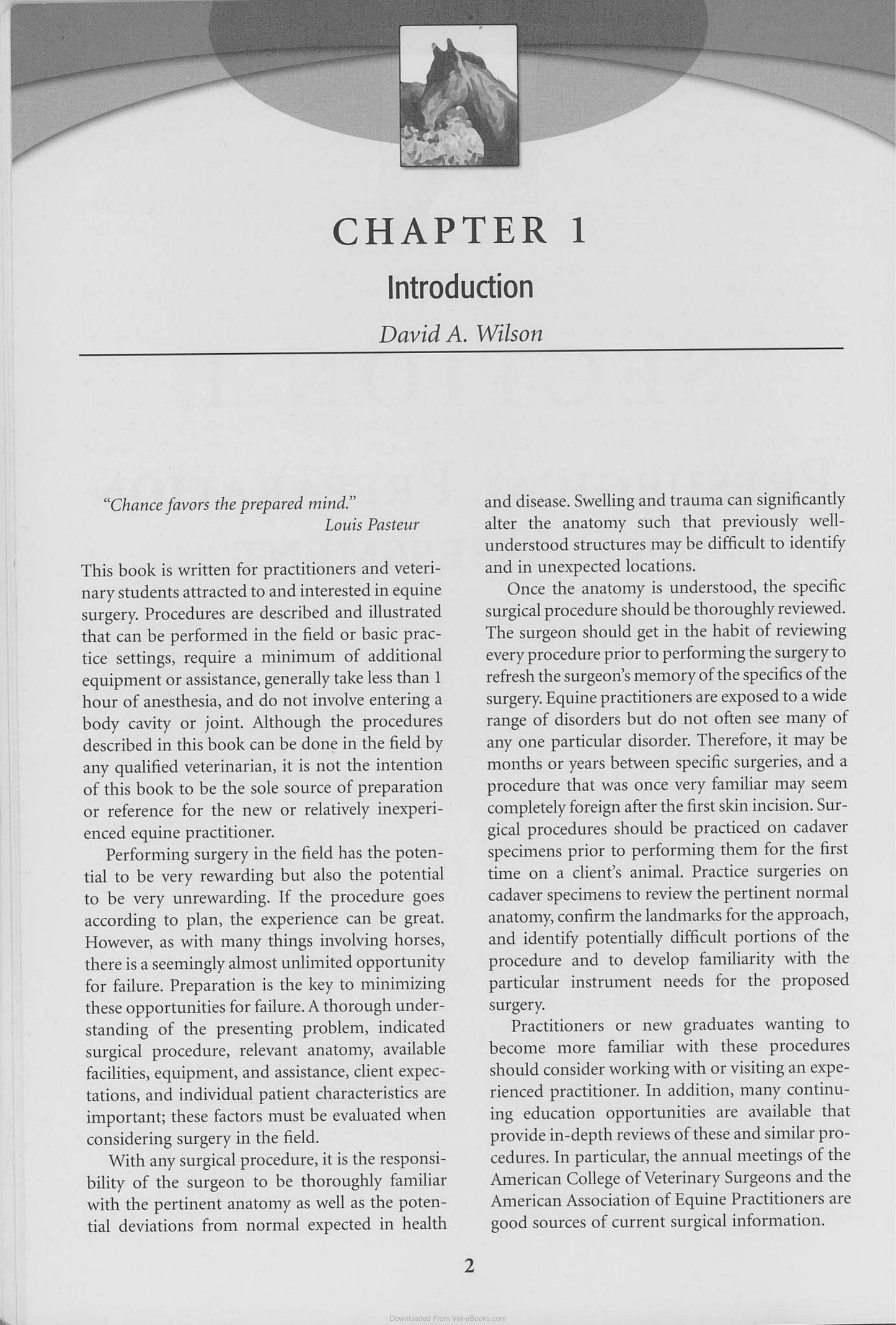 Manual Of Equine Field Surgery