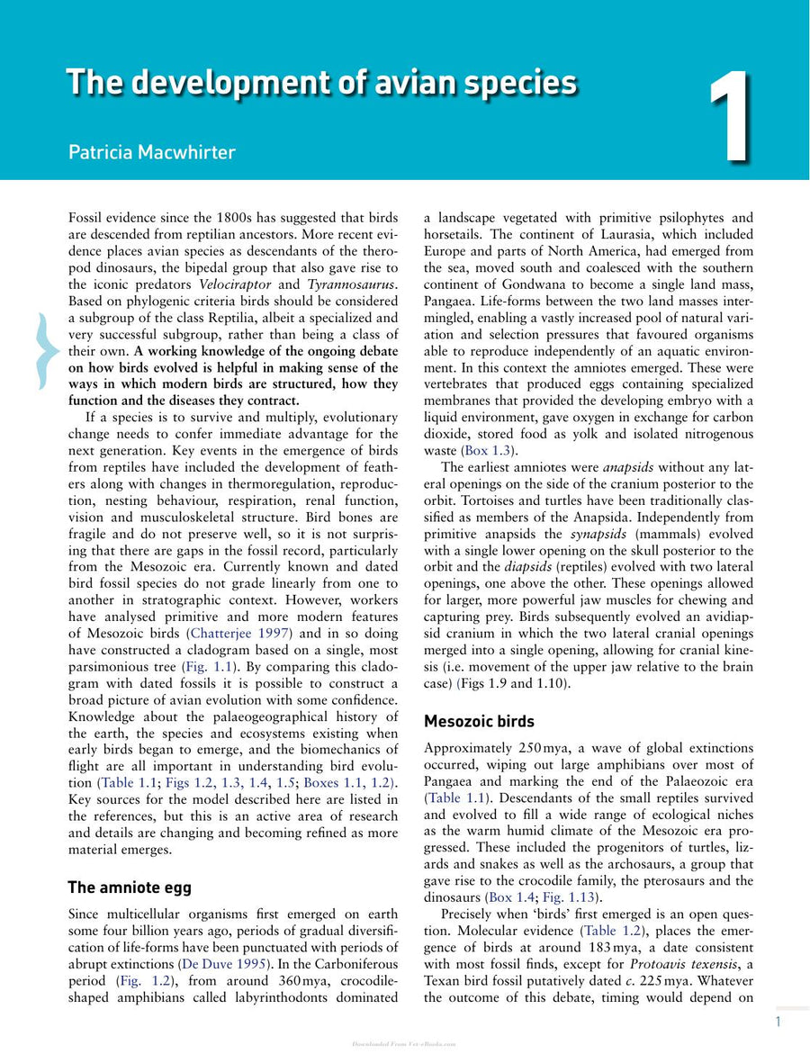 Preview page of Handbook of Avian Medicine 2nd Edition