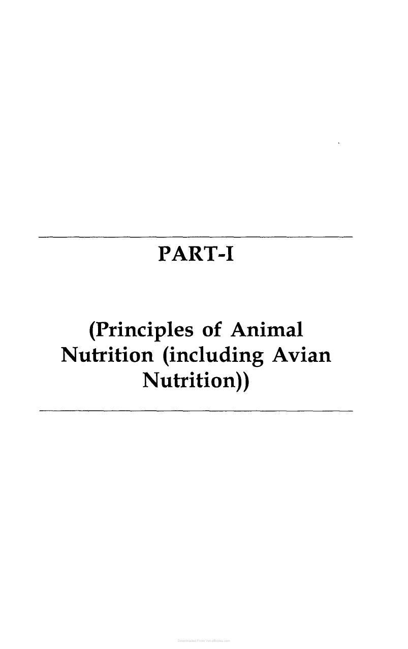 Handbook Of General Animal Nutrition