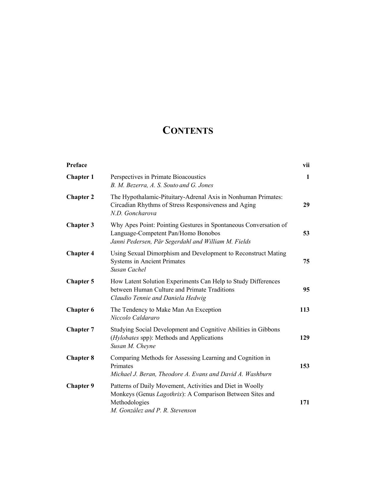 Primatology Theories Methods And Research