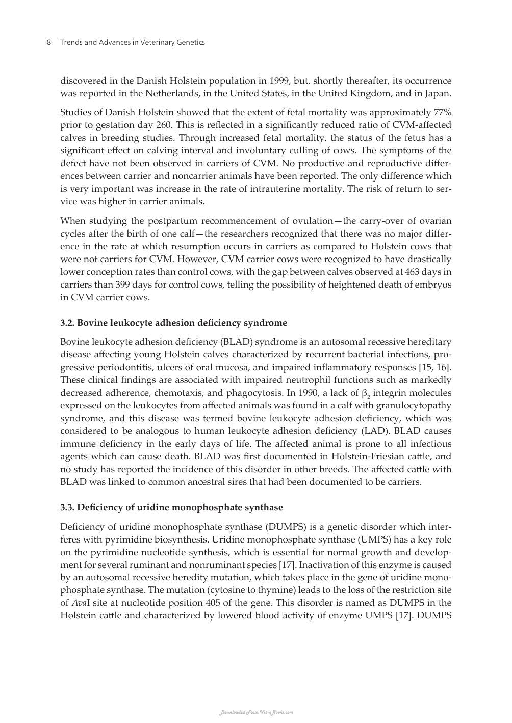 Trends And Advances In Veterinary Genetics