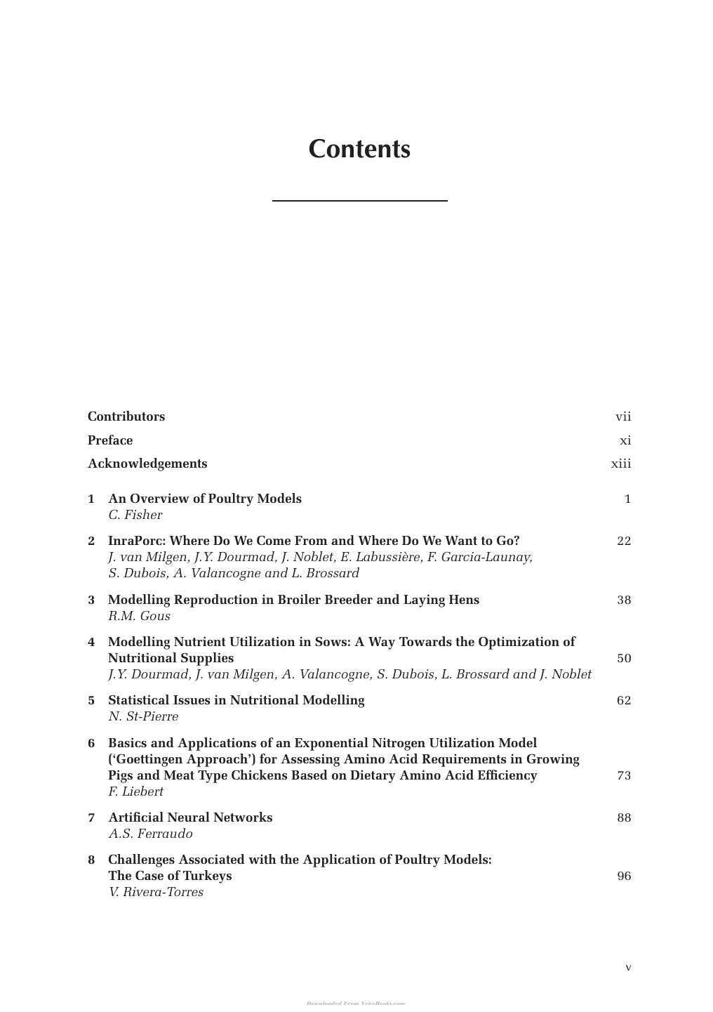 Nutritional Modelling For Pigs And Poultry