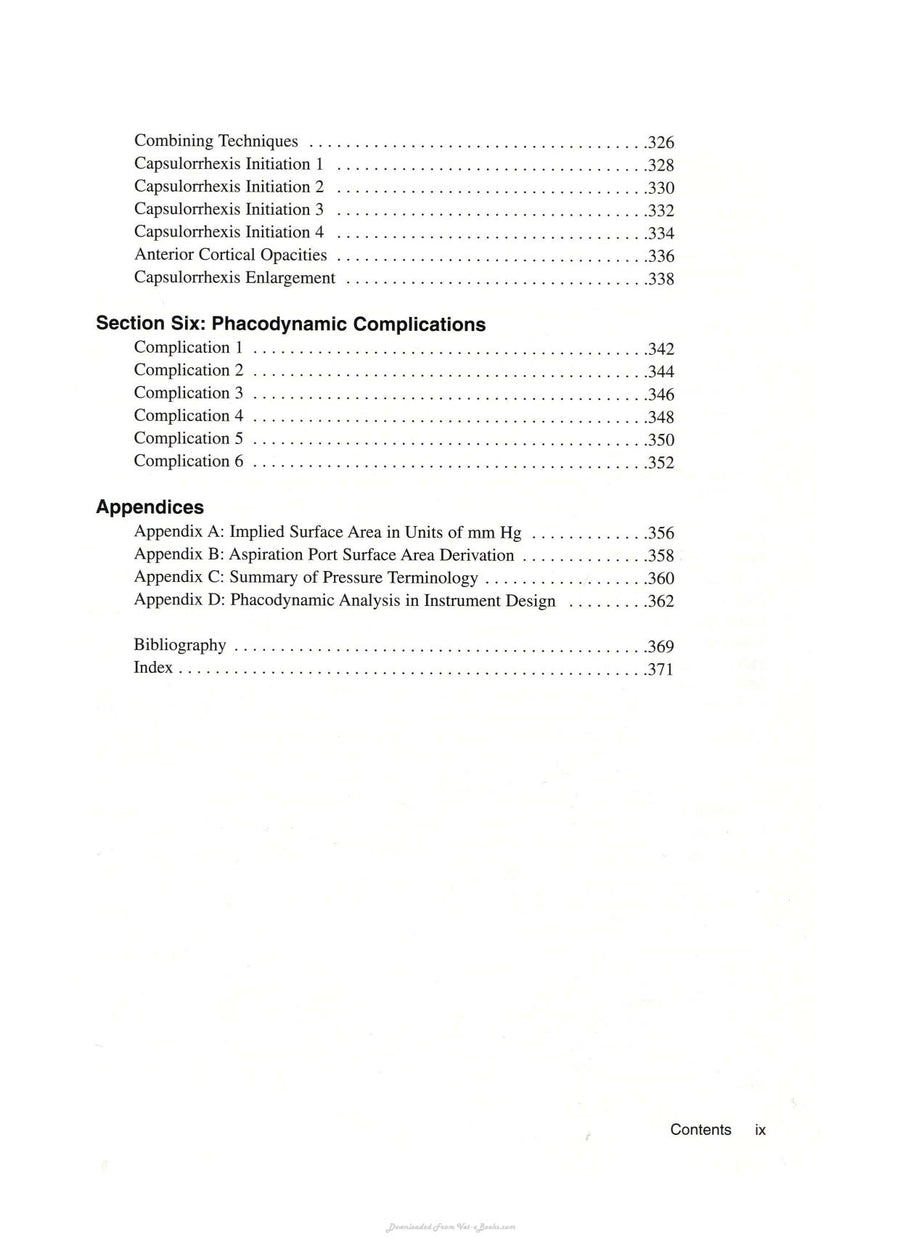 Preview page of Phacodynamics Mastering the Tools and Techniques of Phacoemulsification Surgery 4th Edition