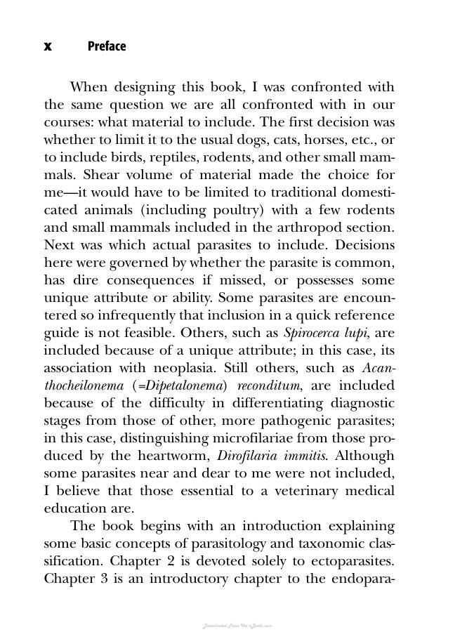 Veterinary Parasitology The Practical Veterinarian