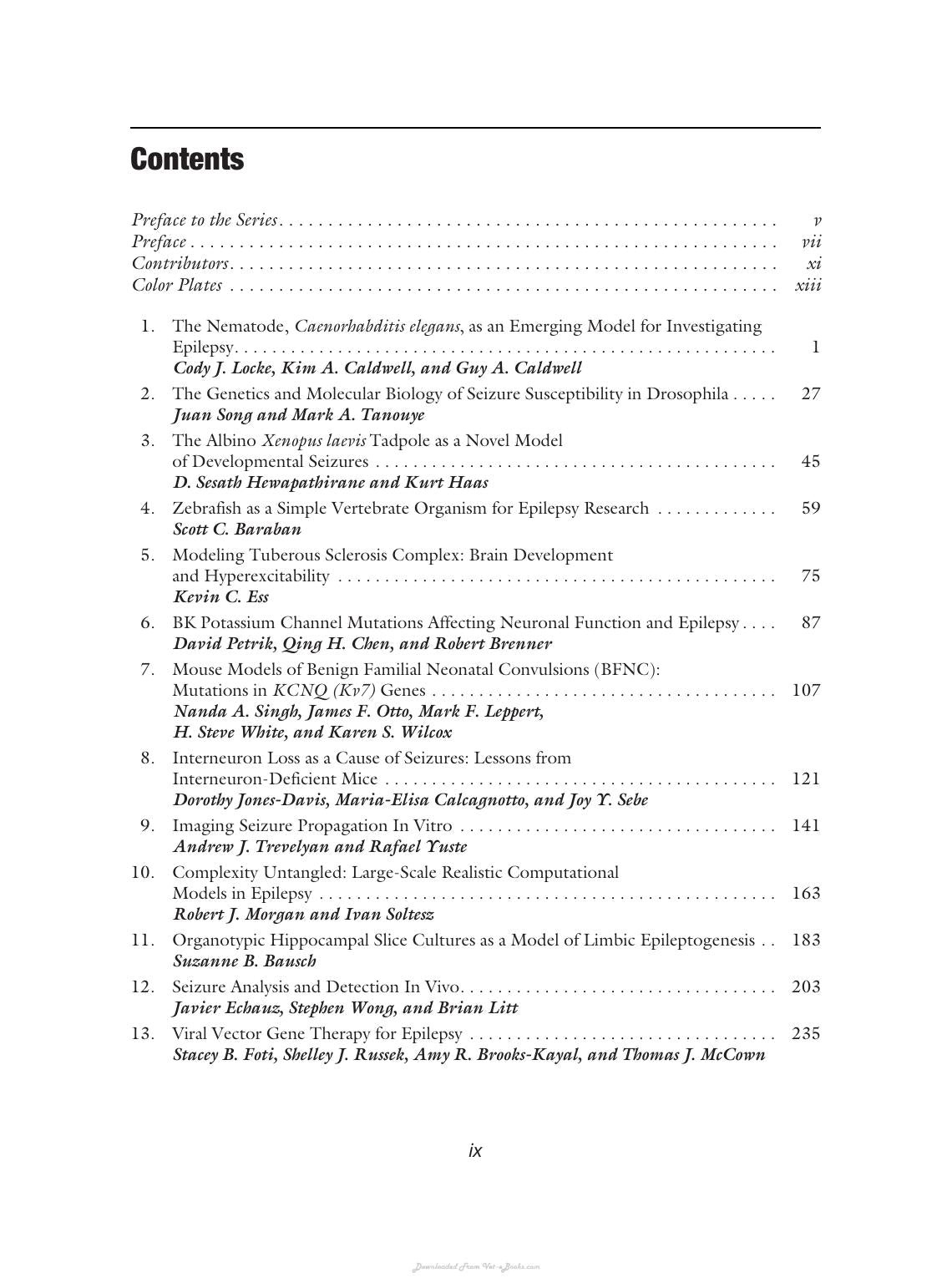 Animal Models Of Epilepsy Methods And Innovations