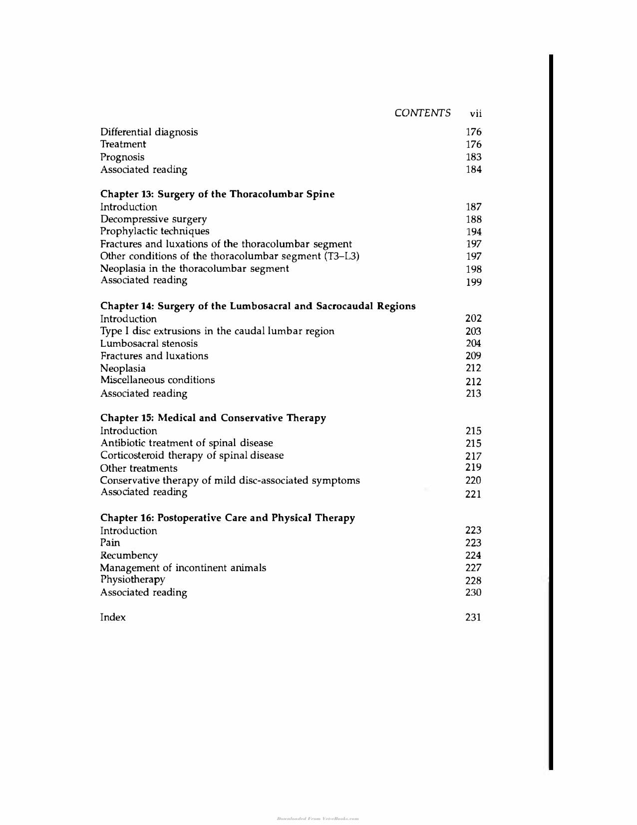 Handbook Of Small Animal Spinal Surgery