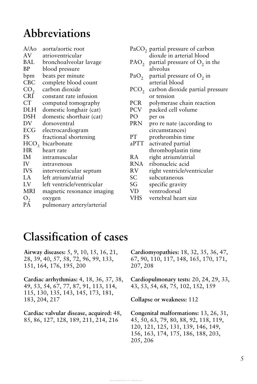 Small Animal Cardiopulmonary Medicine Self Assessment Color Review