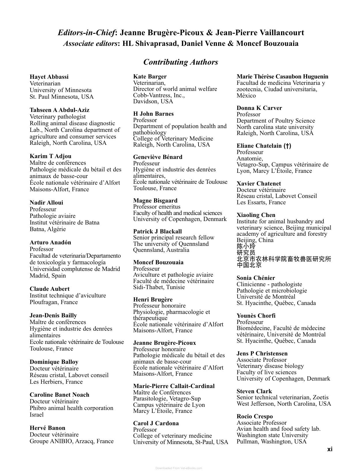 Manual Of Poultry Diseases