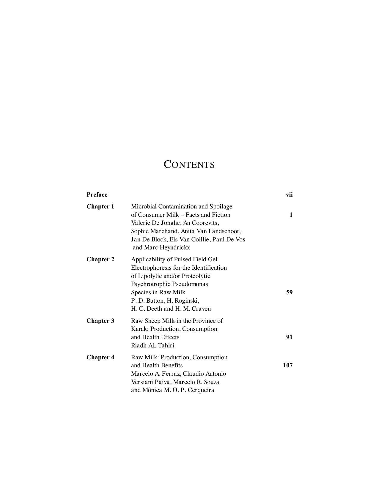 Raw Milk Production Consumption And Health Effects