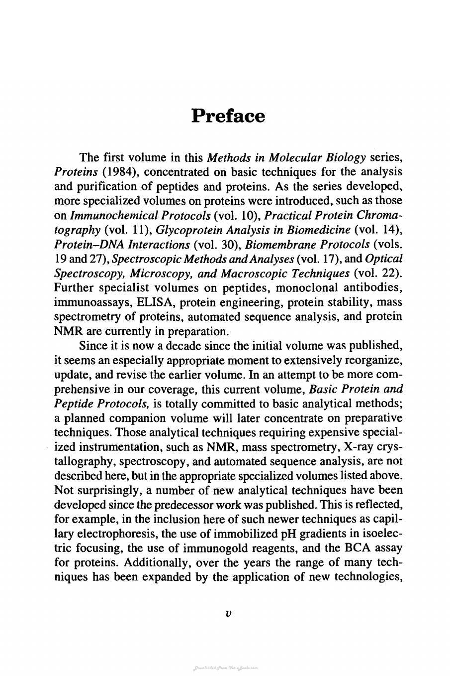 Basic Protein And Peptide Protocols