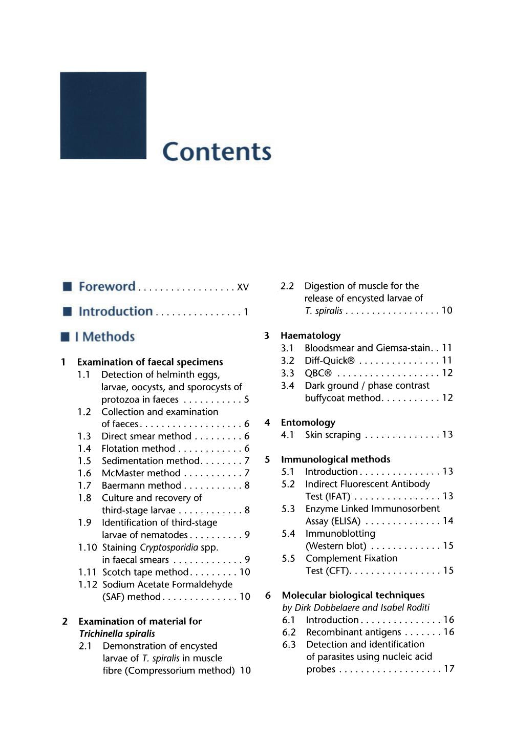 Parasitic Infections Of Domestic Animals A Diagnostic Manual