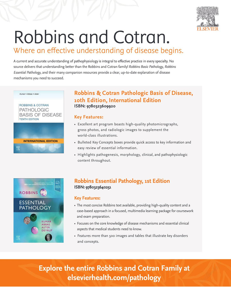 Preview page of Robbins & Kumar Basic Pathology 11th Edition