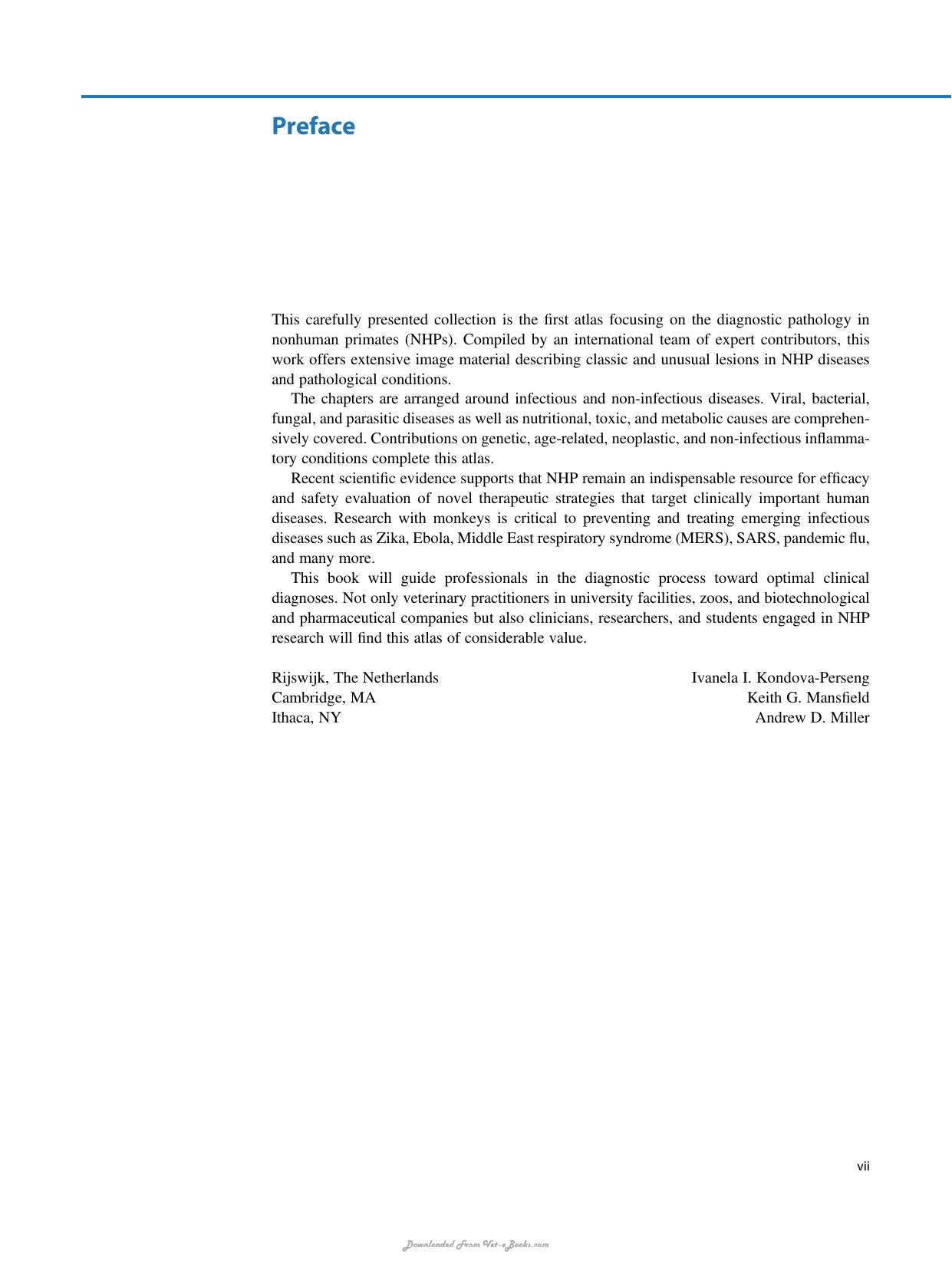 Atlas Of Diagnostic Pathology In Nonhuman Primates