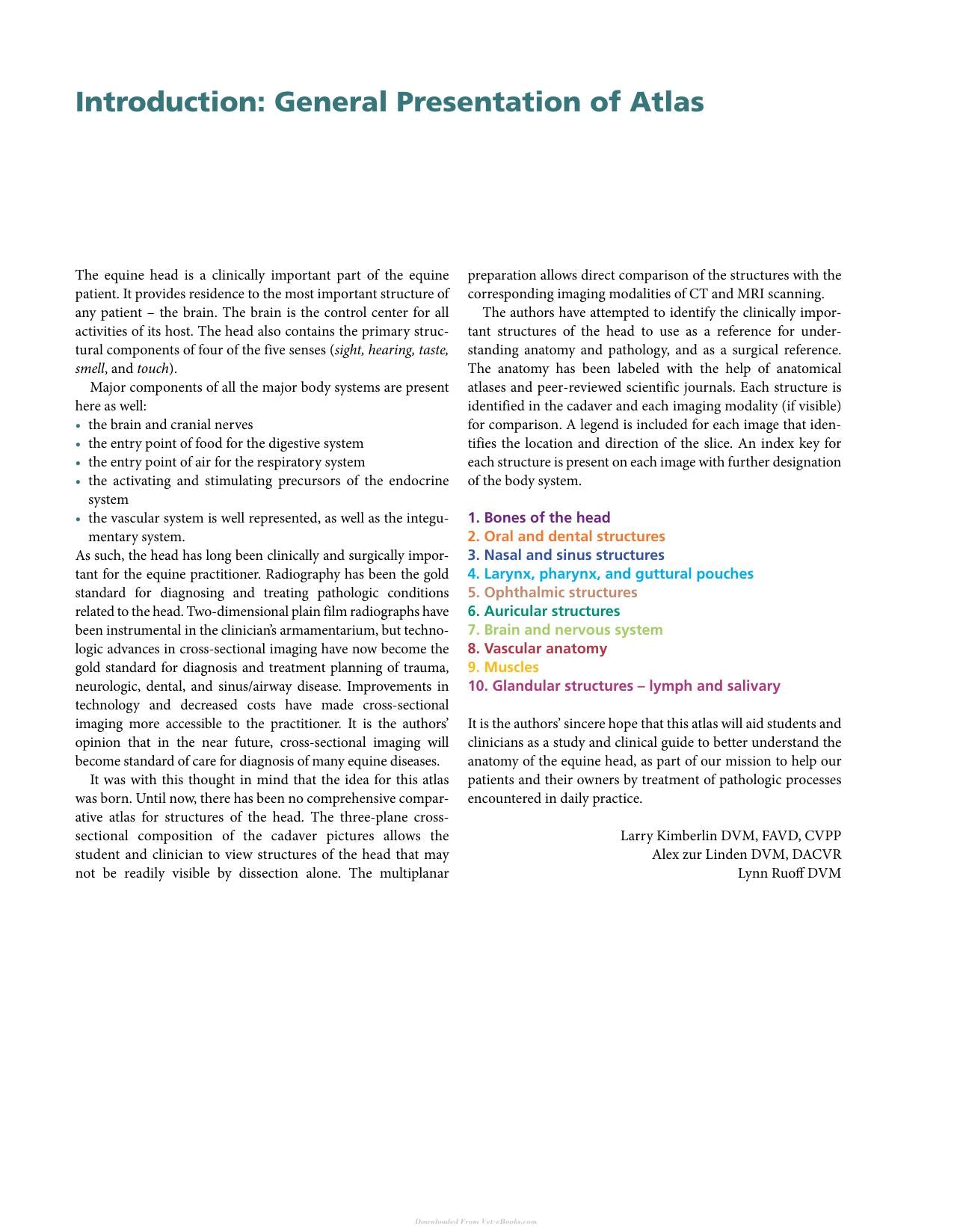 Atlas Of Clinical Imaging And Anatomy Of The Equine Head