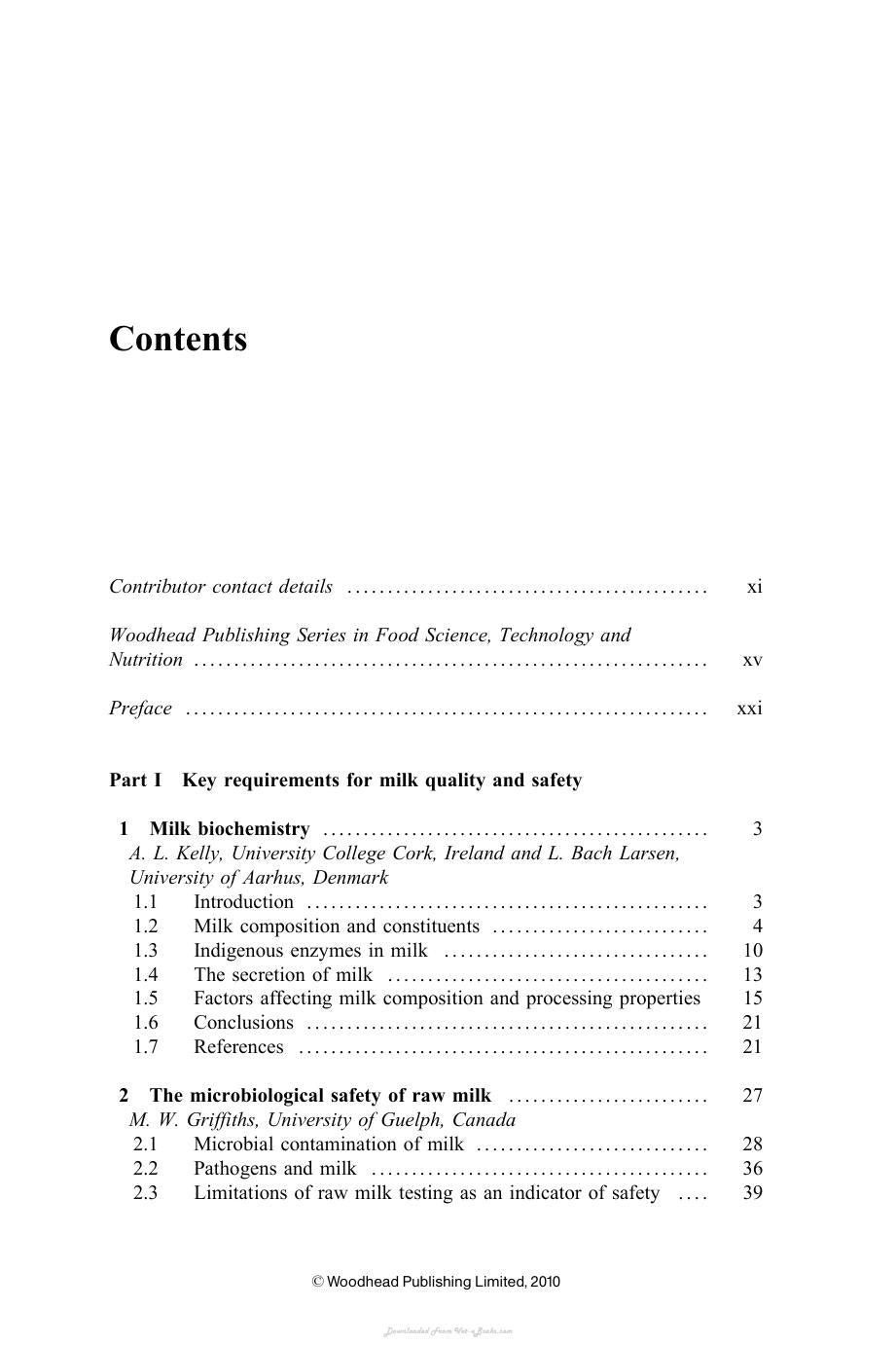 Improving The Safety And Quality Of Milk Vol 1 Milk Production And Processing