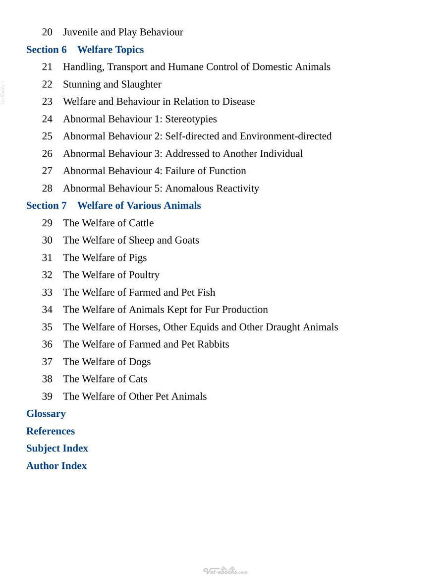 Preview page of Domestic Animal Behaviour and Welfare Fifth Edition