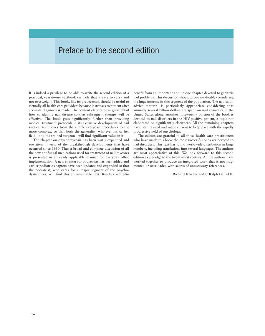 Preview page of Nails: Diagnosis, Therapy, Surgery
