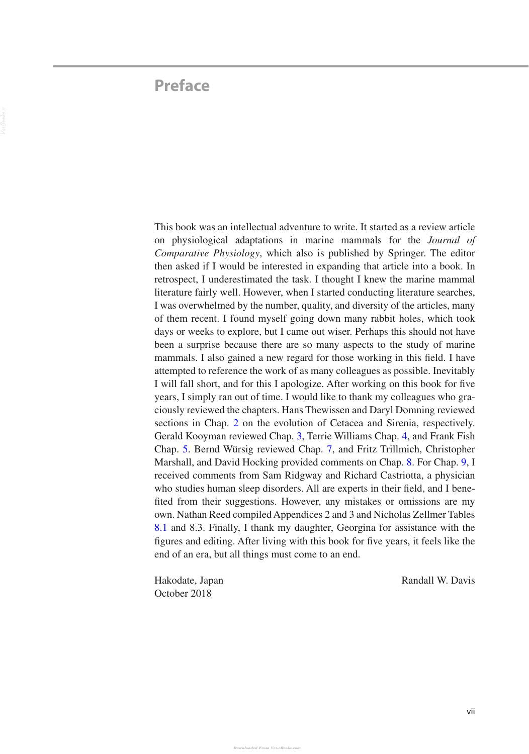 Marine Mammals Adaptations For An Aquatic Life