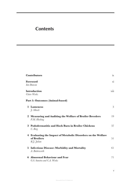 Measuring and Auditing Broiler Welfare