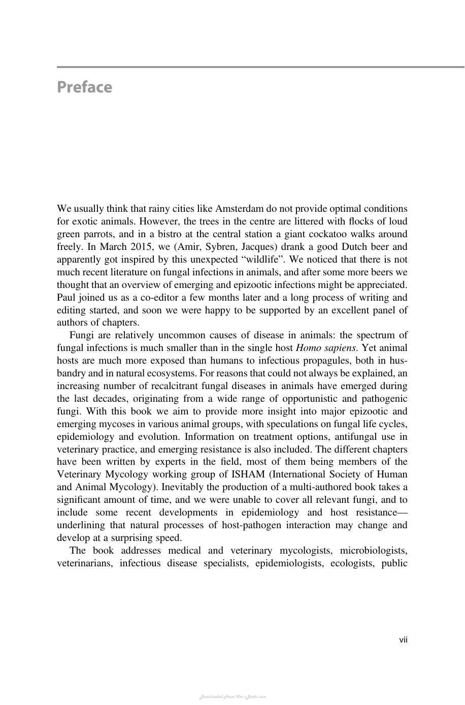 Emerging And Epizootic Fungal Infections In Animals