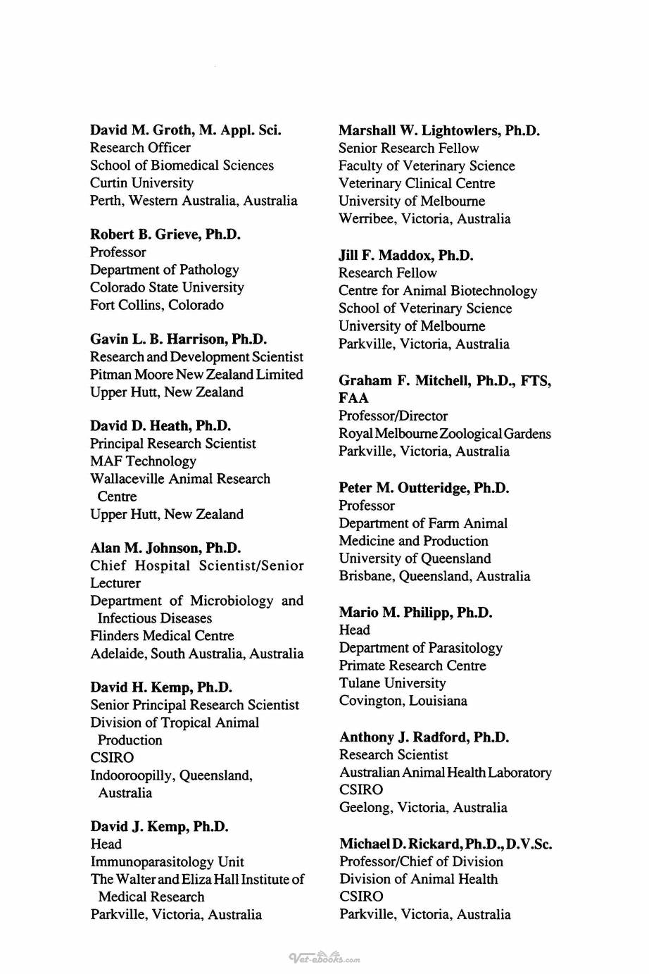 Animal Parasite Control Utilizing Biotechnology