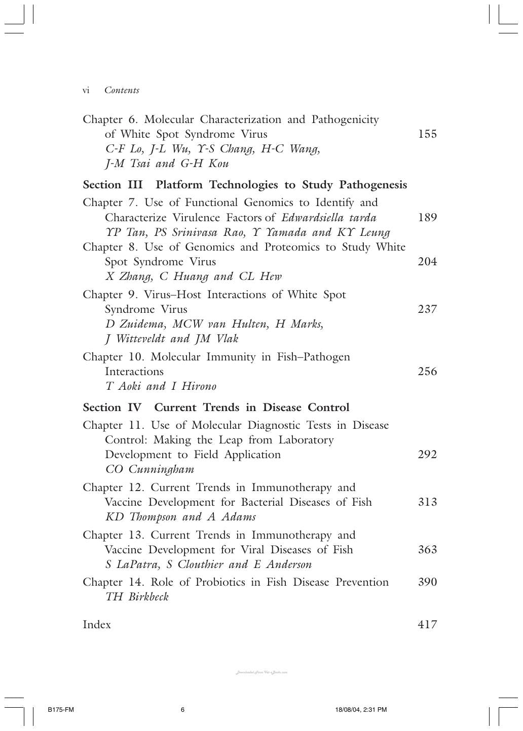 Current Trends In The Study Of Bacterial And Viral Fish And Shrimp Diseases