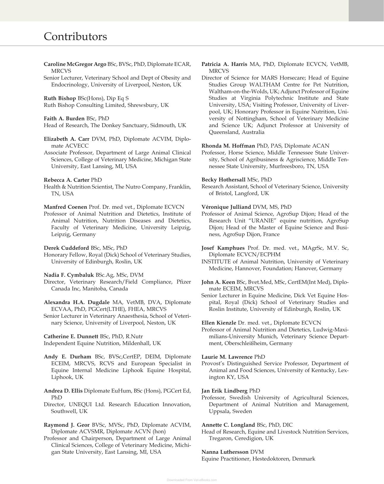 Equine Applied And Clinical Nutrition
