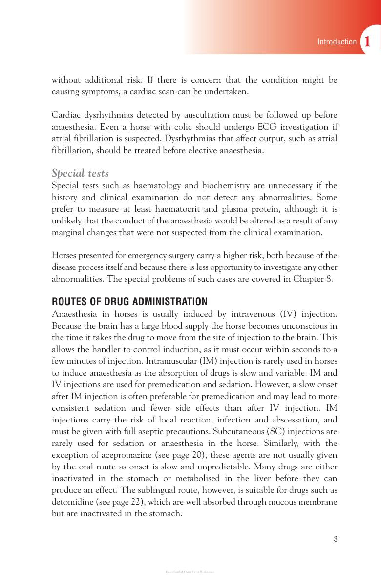 Handbook Of Equine Anaesthesia 2Nd