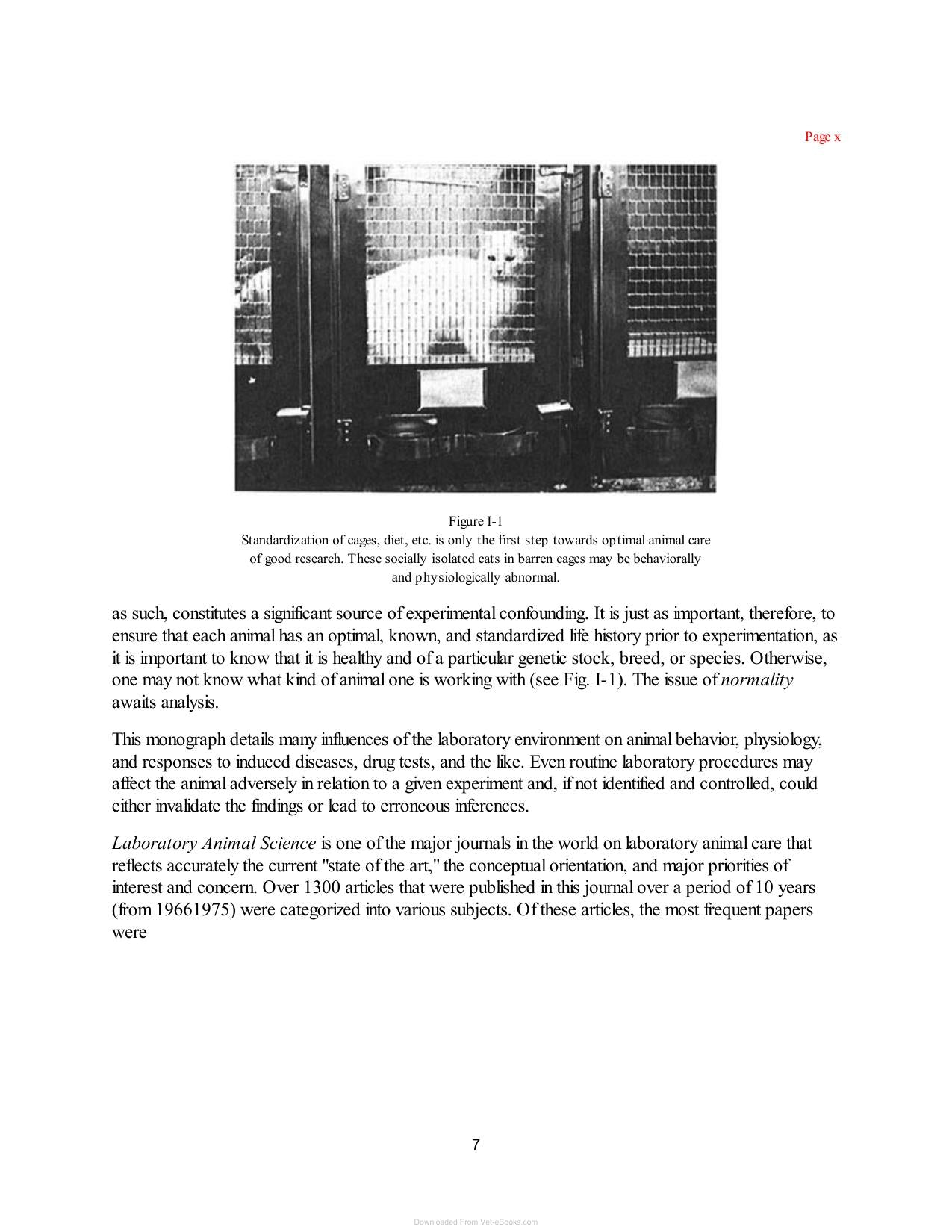 Laboratory Animal Husbandry Ethology Welfare And Experimental Variables