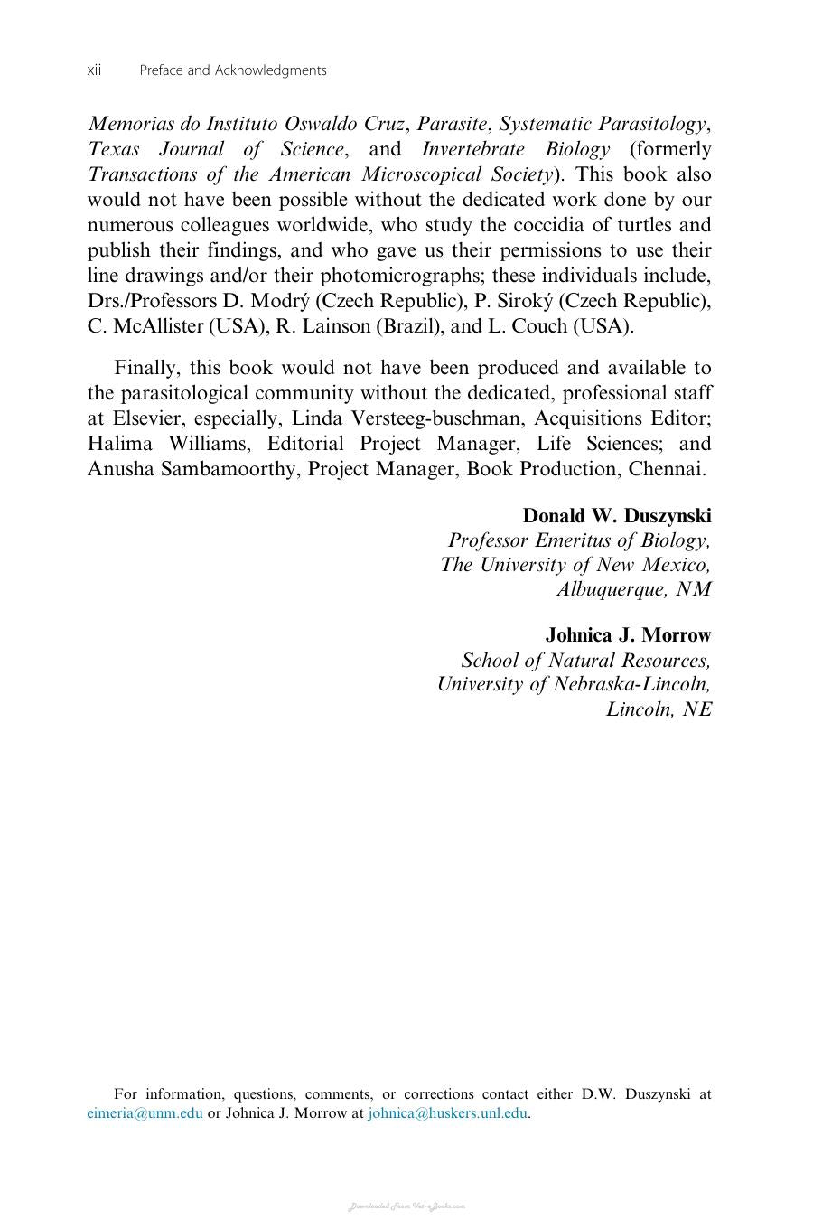 The Biology And Identification Of The Coccidia Apicomplexa Of Turtles Of The World