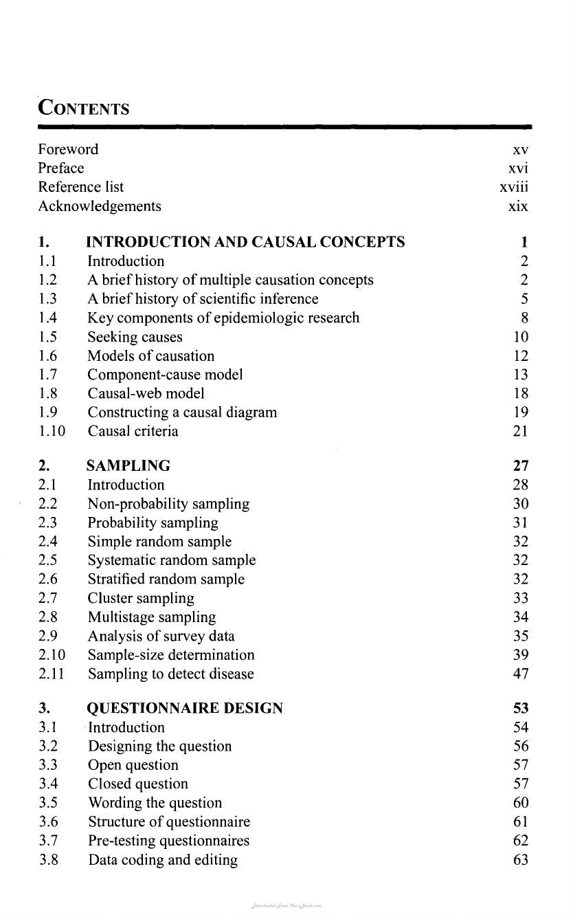 Veterinary Epidemiologic Research