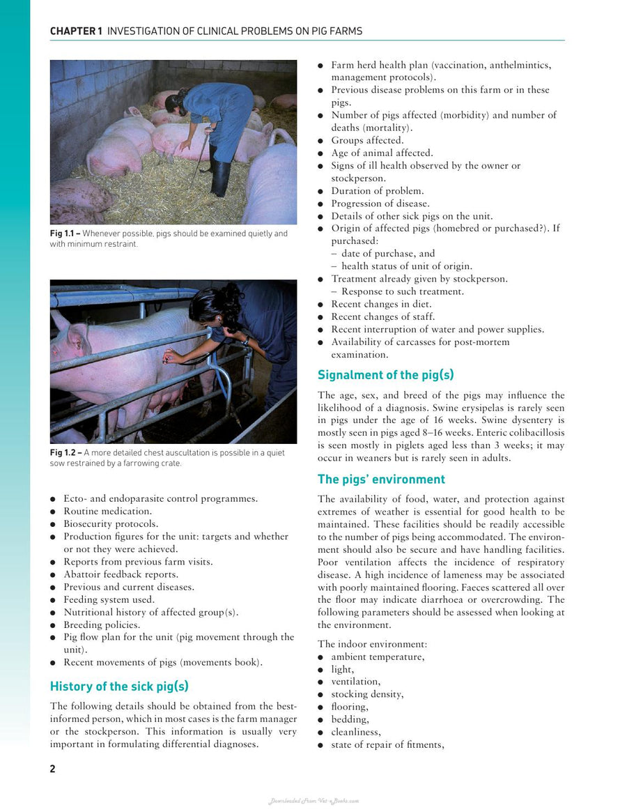 Preview page of Handbook of Pig Medicine
