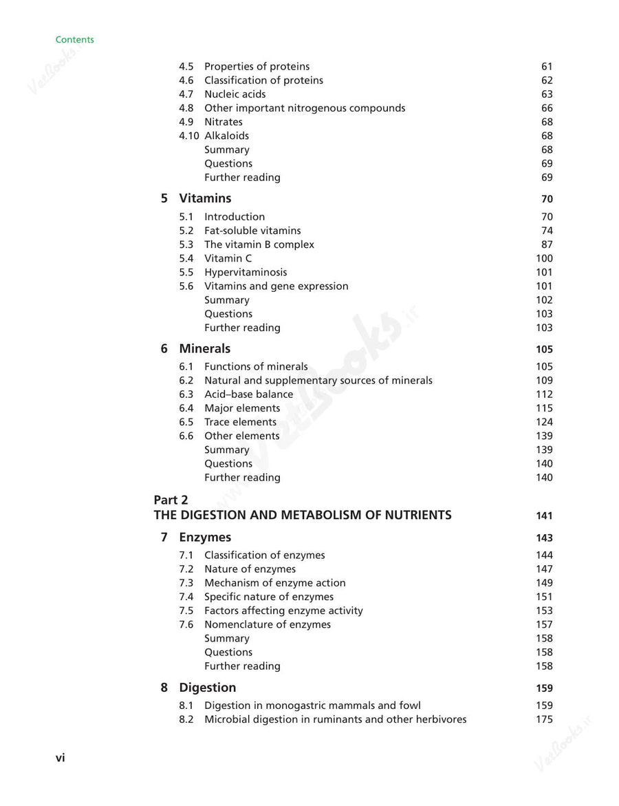 Preview page of Animal Nutrition 8th Edition