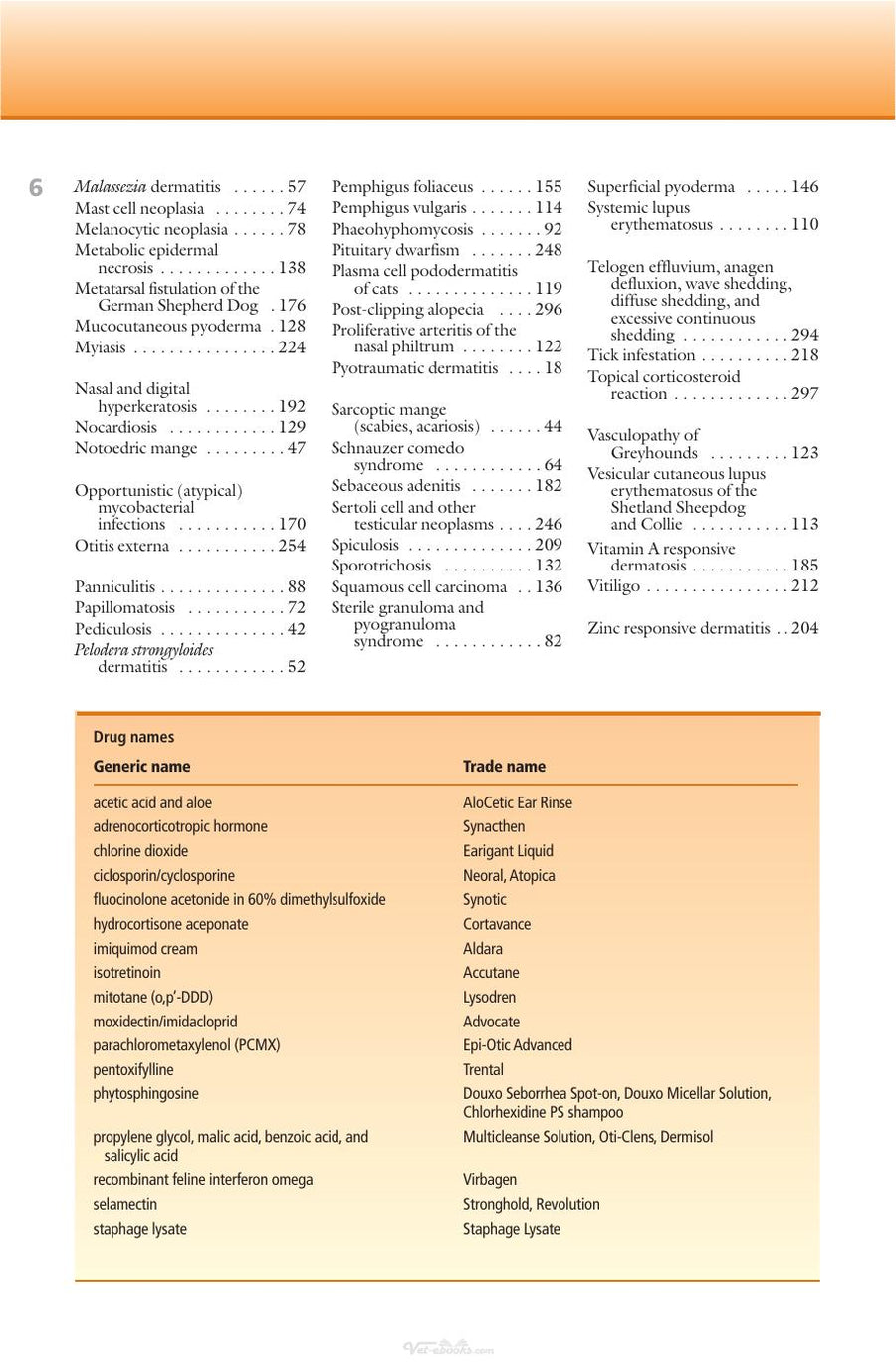 Preview page of A Colour Handbook of Skin Diseases of the Dog and Cat 2ND Edition