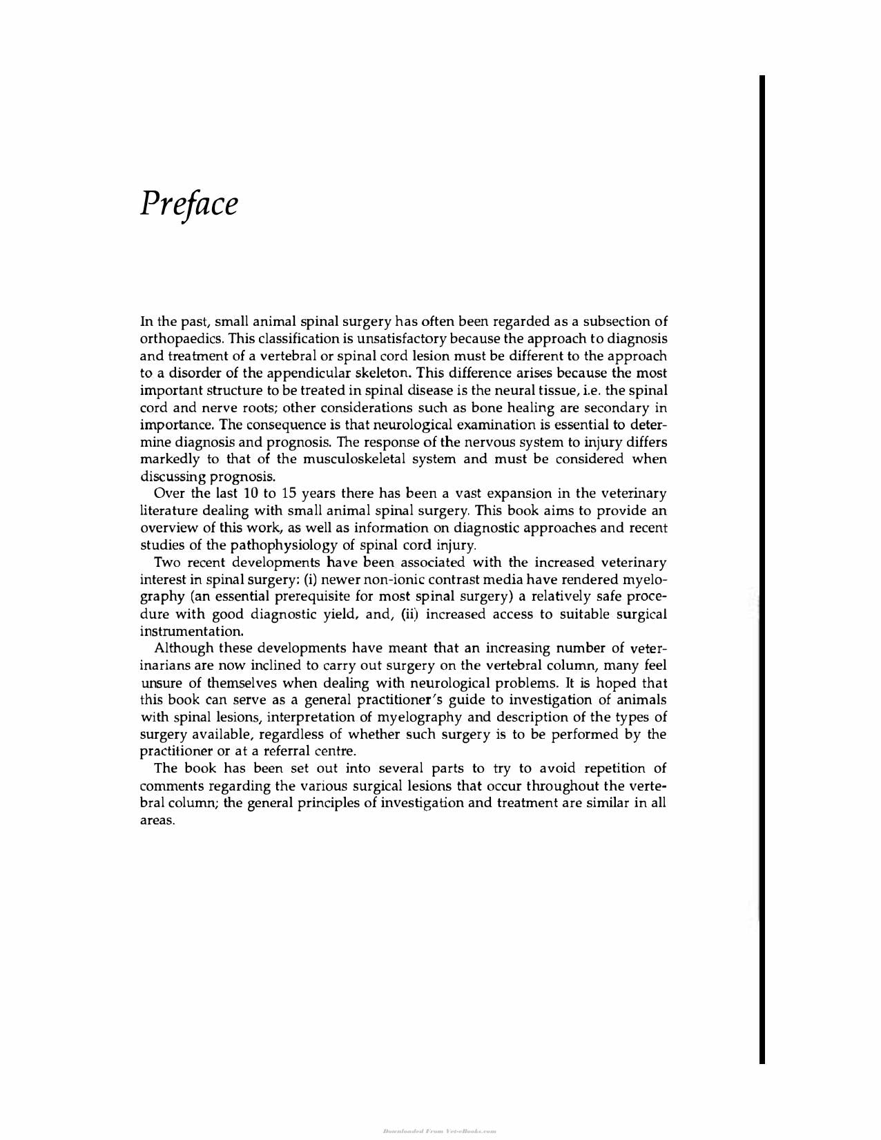 Handbook Of Small Animal Spinal Surgery