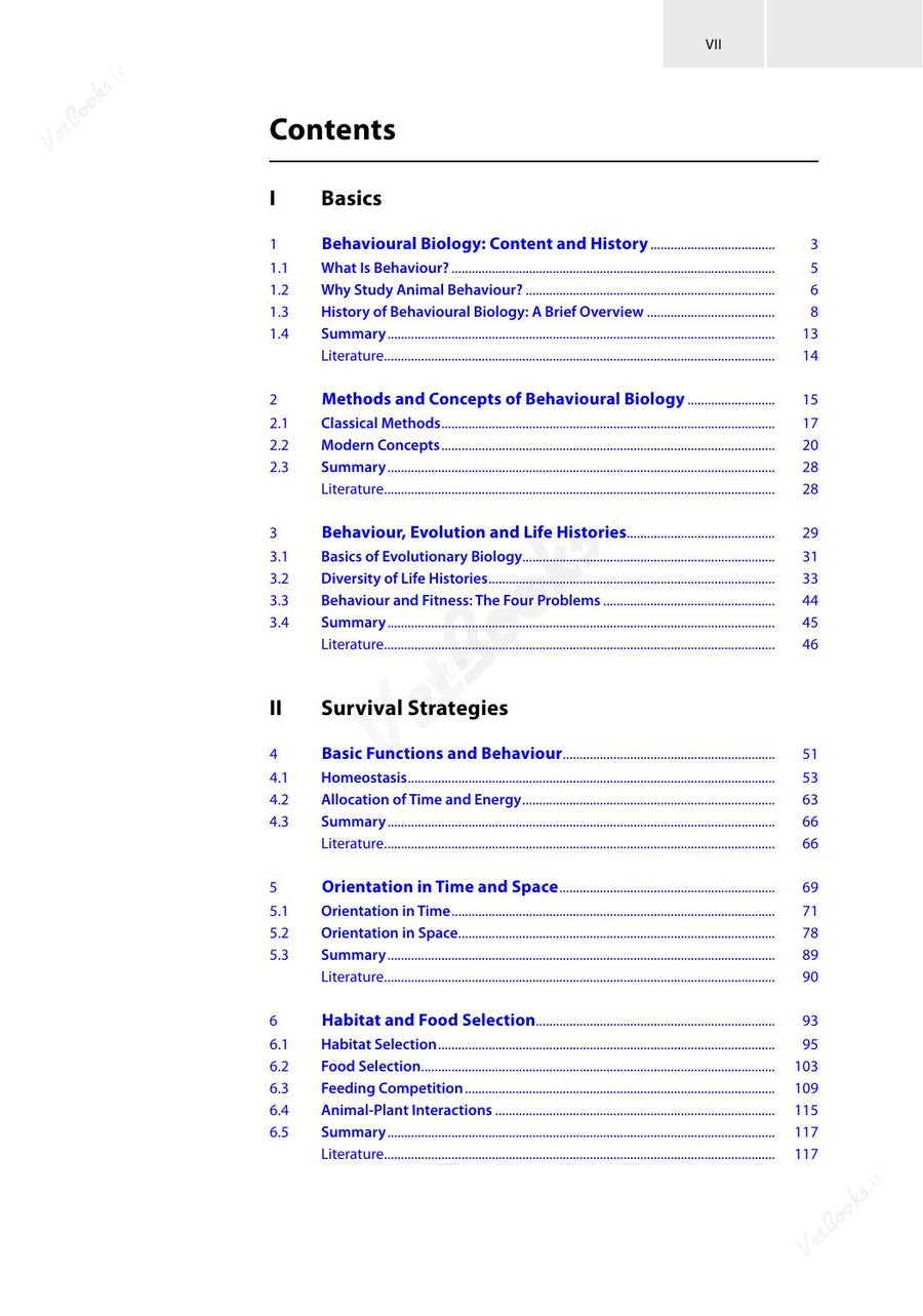 Preview page of Animal Behaviour: An Evolutionary Perspective