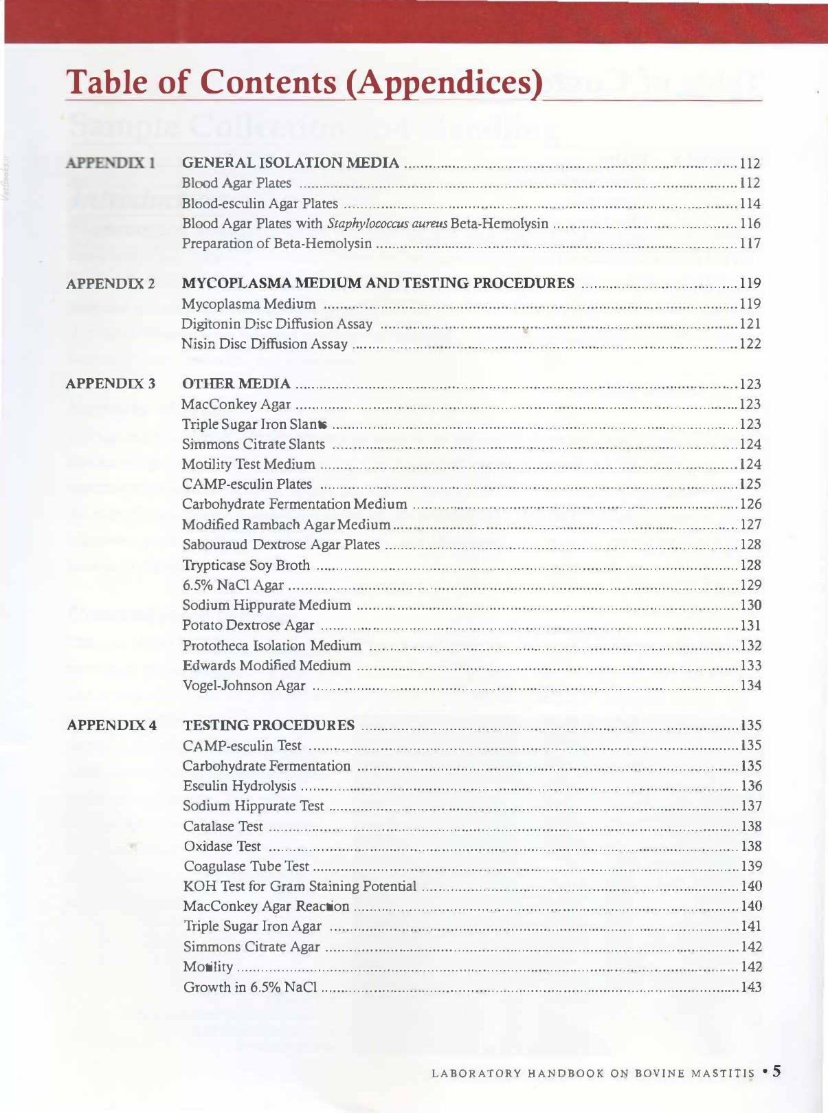 Laboratory Handbook On Bovine Mastitis 3Rd Edition