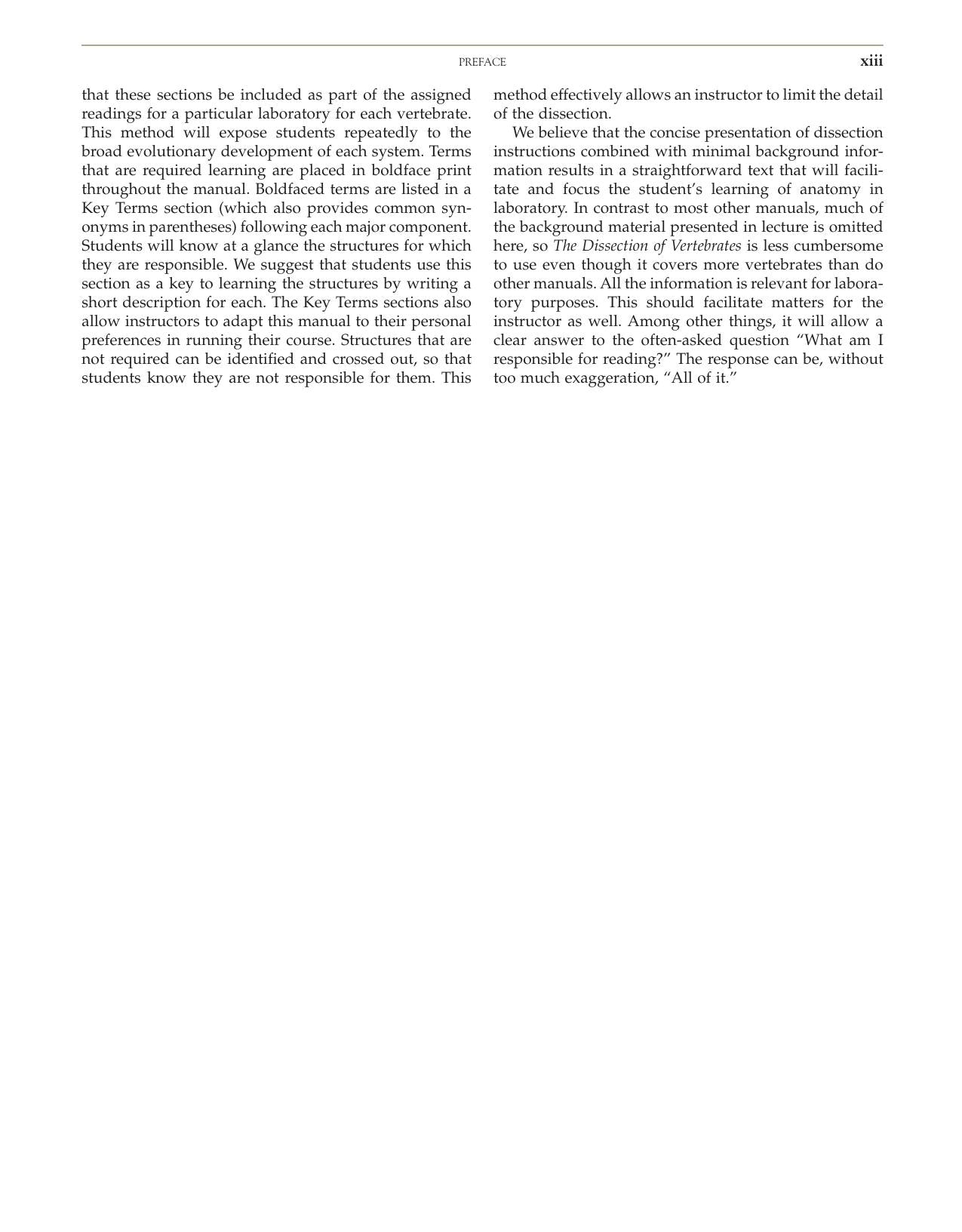 The Dissection Of Vertebrates 2Nd Edition