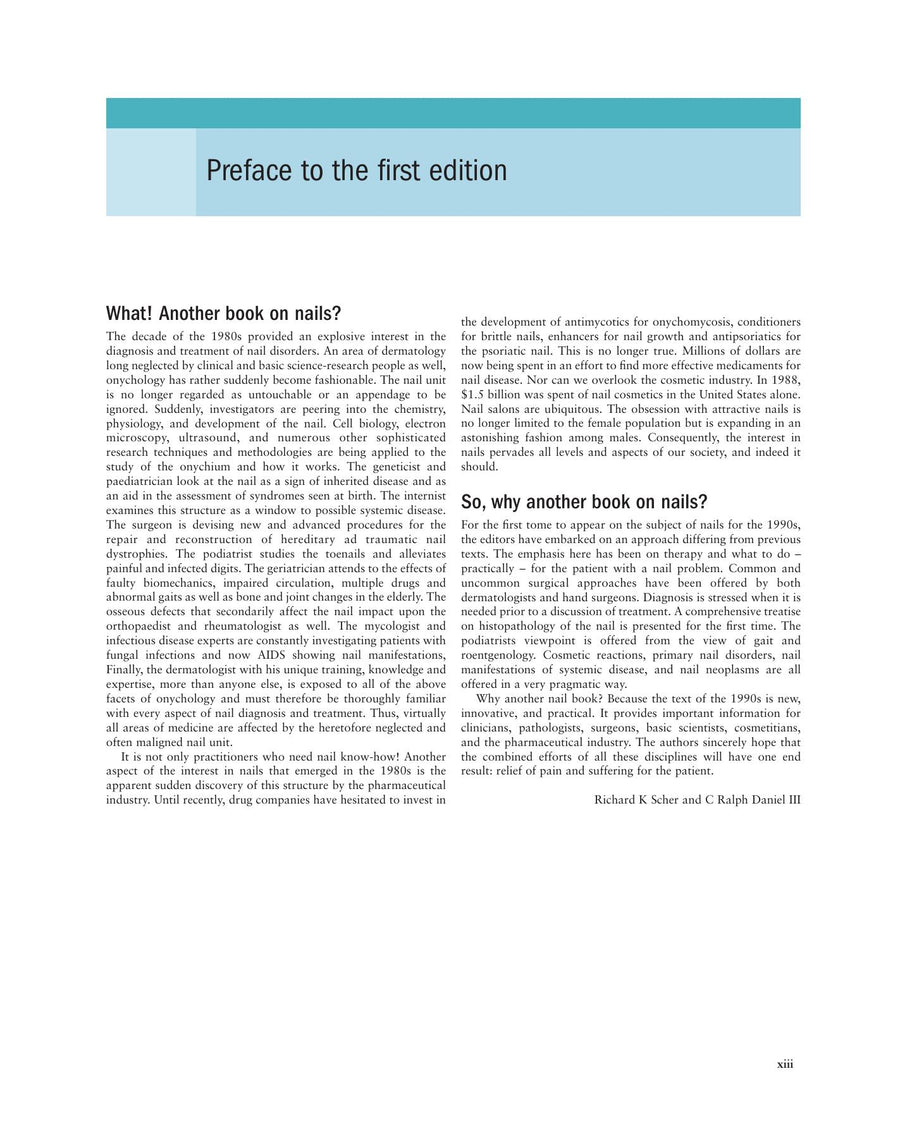 Preview page of Nails: Diagnosis, Therapy, Surgery