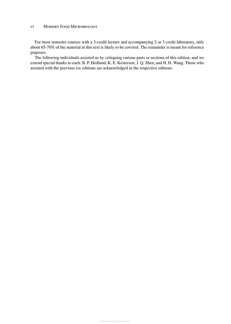 Preview page of Modern Food Microbiology 7th Edition