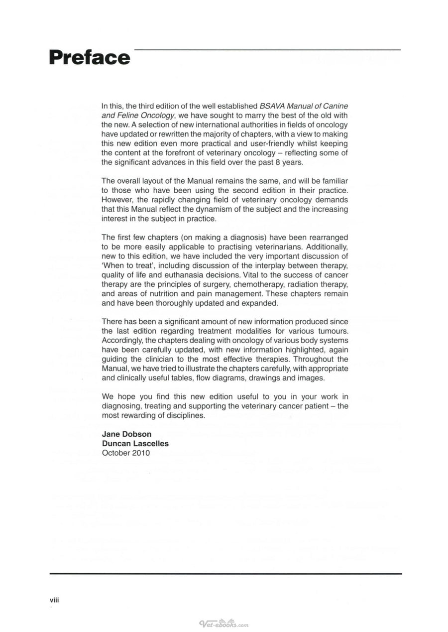 Preview page of Bsava Manual of Canine and Feline Oncology 3RD Edition