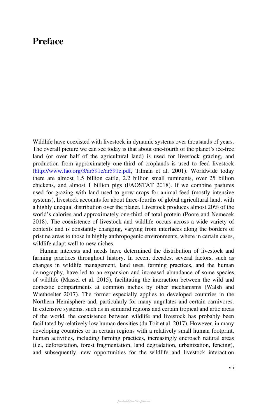Diseases At The Wildlife Livestock Interface Research And Perspectives In A Changing World