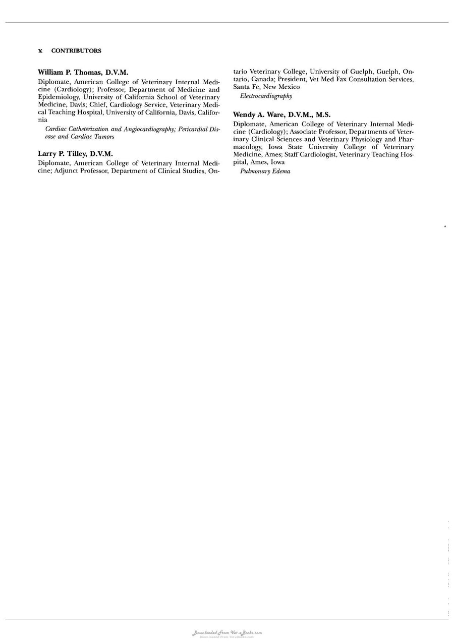 Preview page of Textbook of Canine and Feline Cardiology Principles and Clinical Practice 2nd Edition