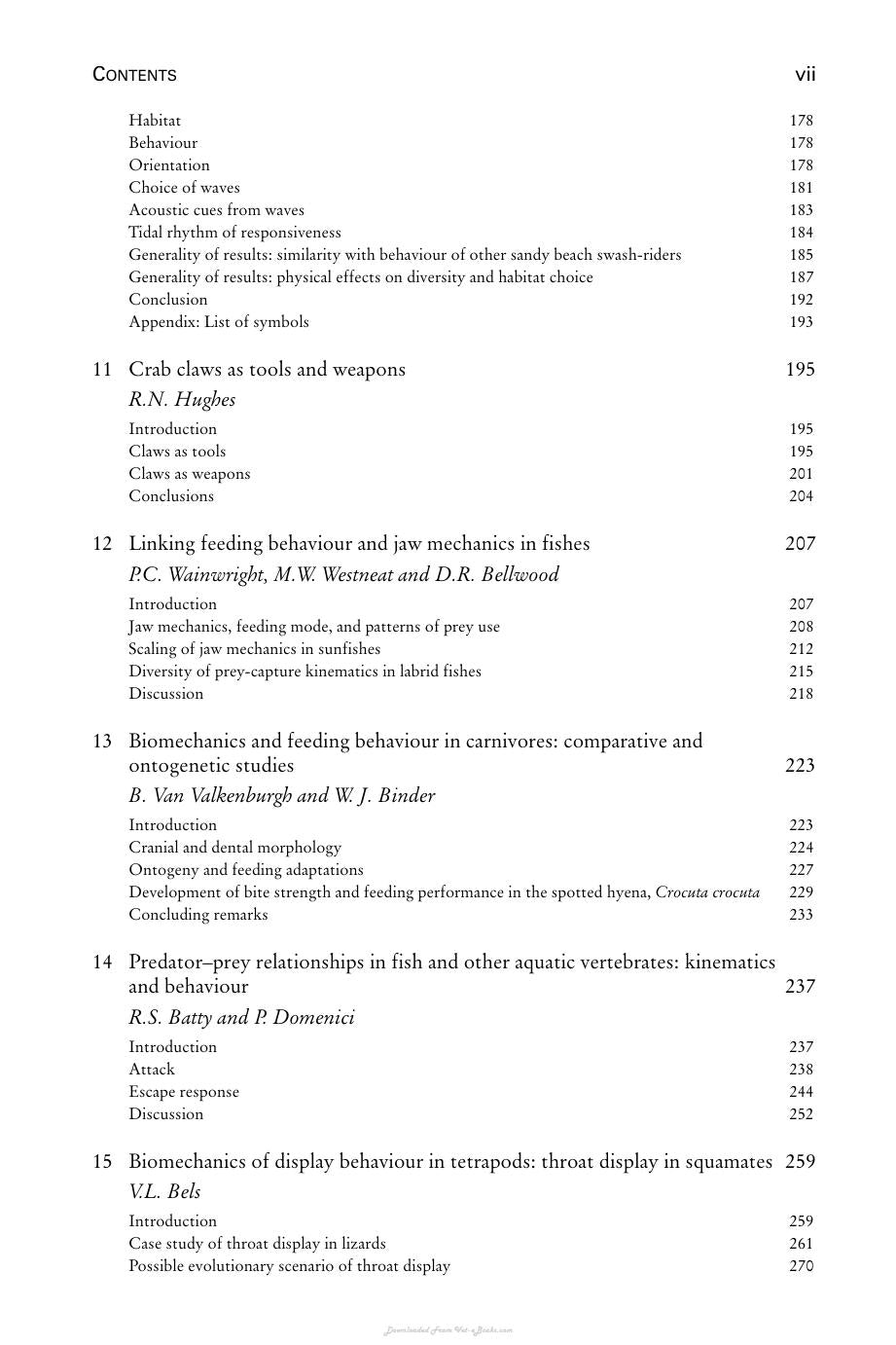 Biomechanics In Animal Behaviour