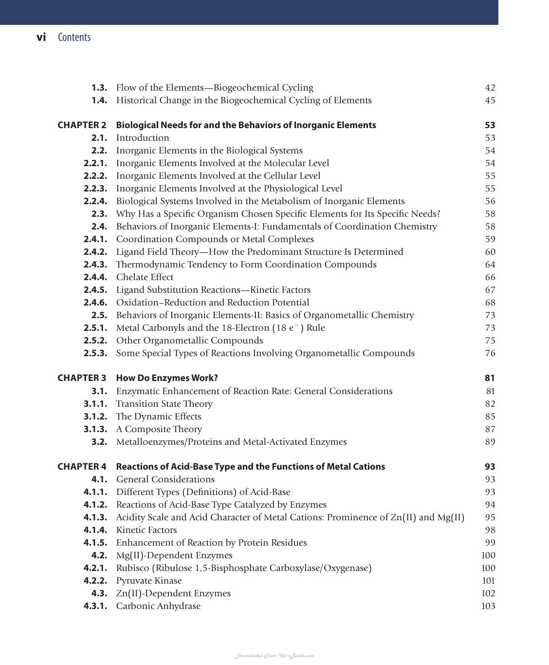 Bioinorganic Chemistry A Survey