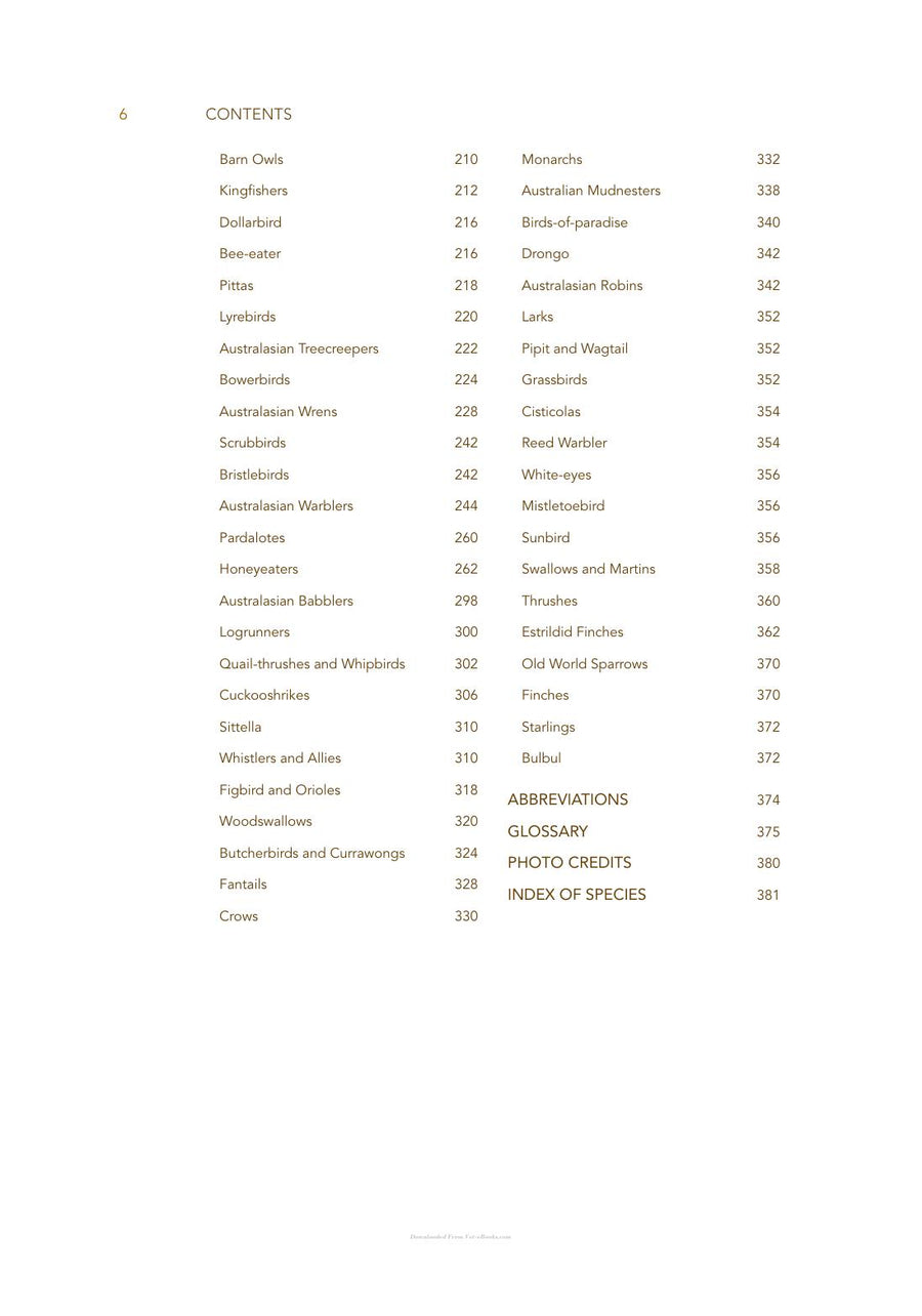 Preview page of Bird of Australia a Photographic Guide