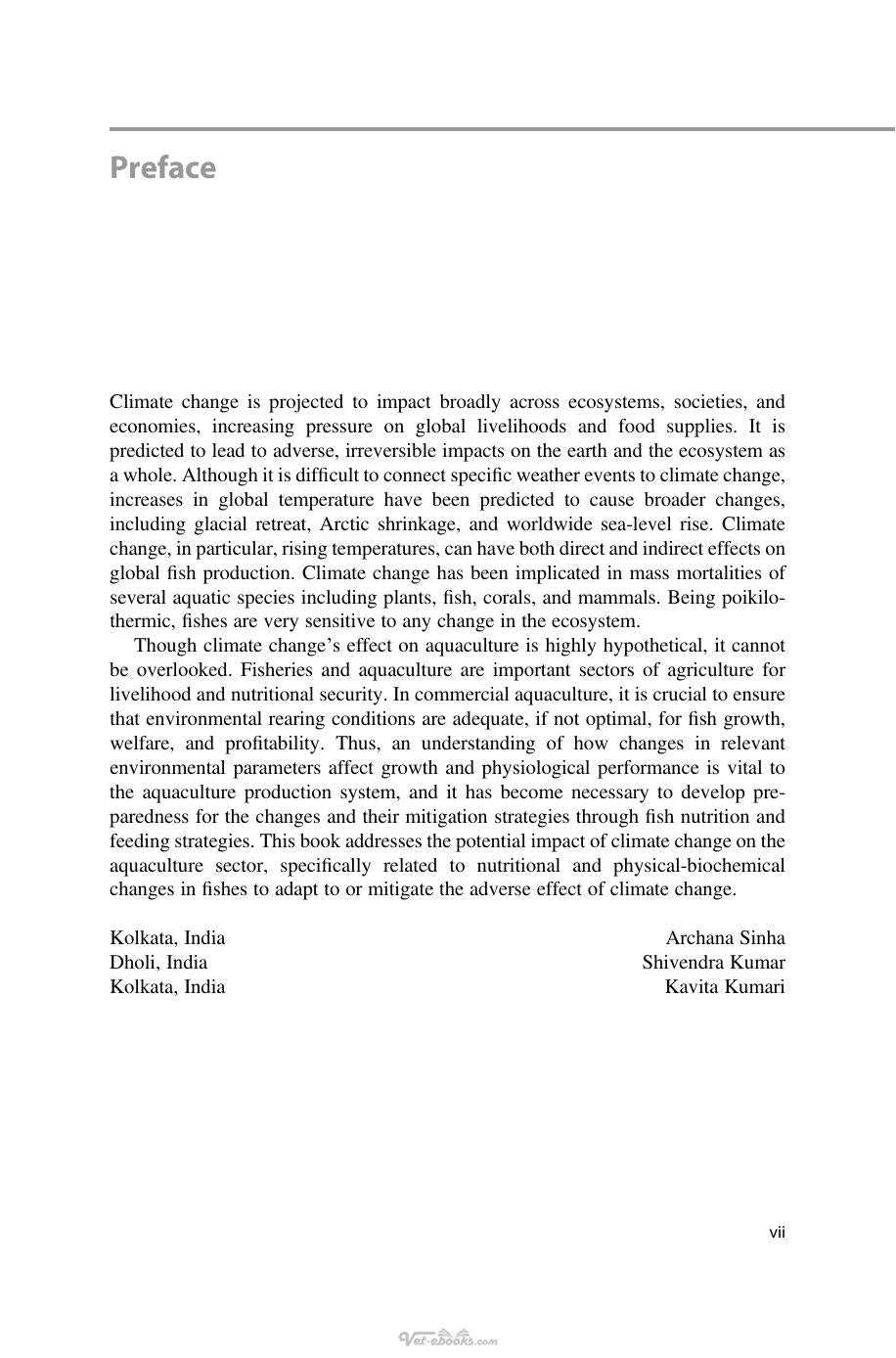 Outlook Of Climate Change And Fish Nutrition