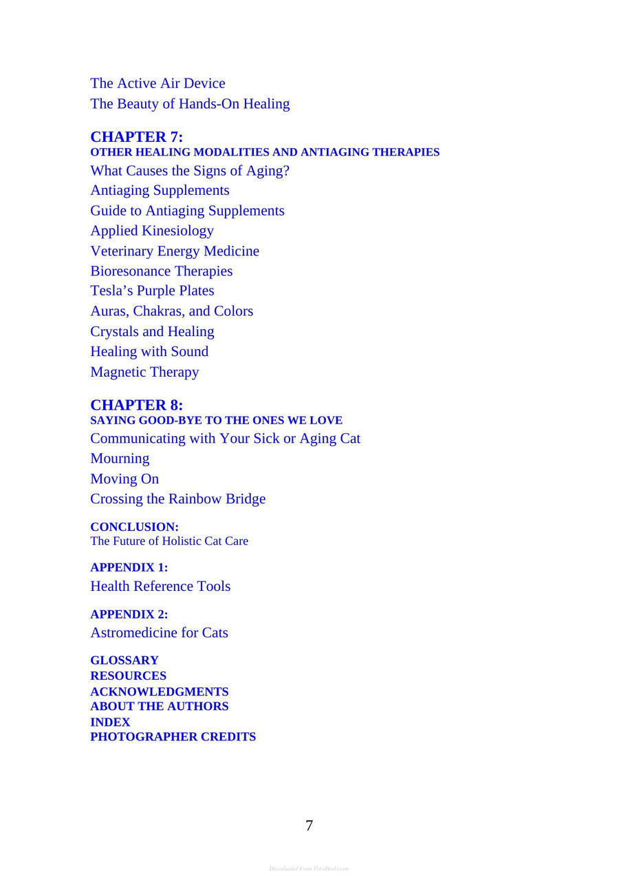 Preview page of The Complete Guide to Holistic Cat Care an Illustrated Handbook