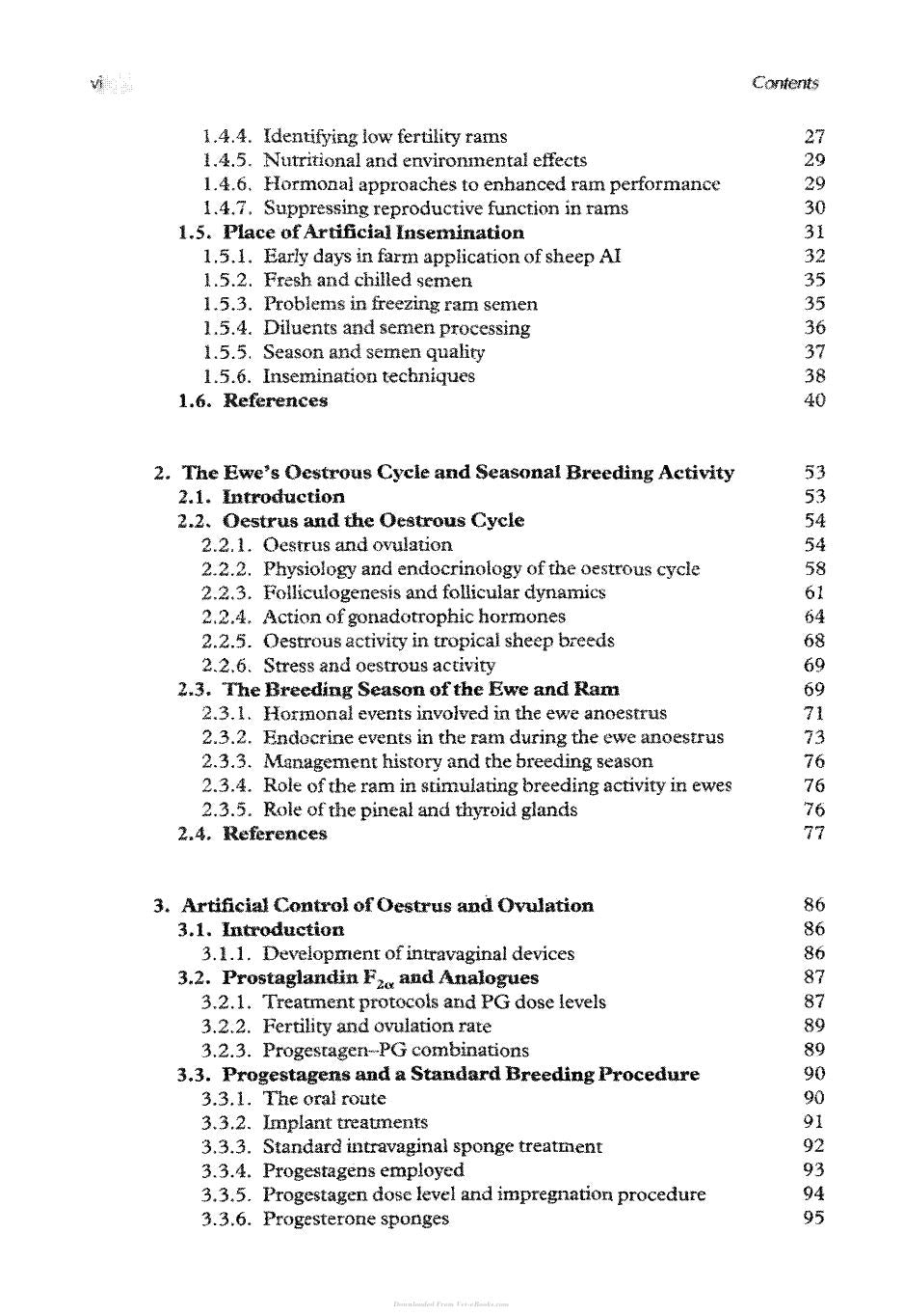 Controlled Reproduction In Sheep And Goats